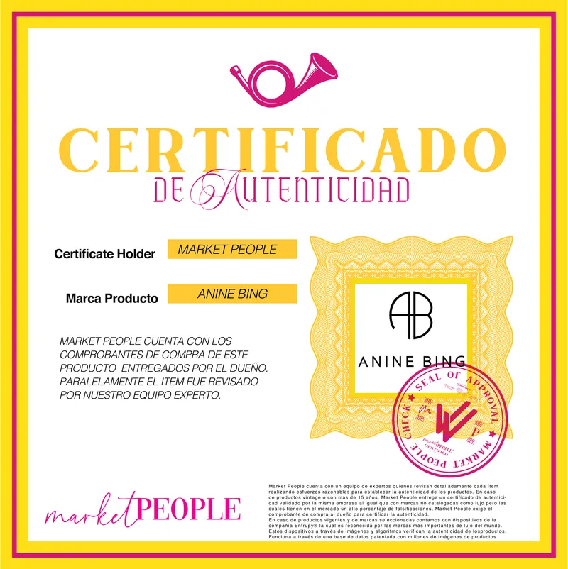 ANINE BING Vestido Camisero Seda