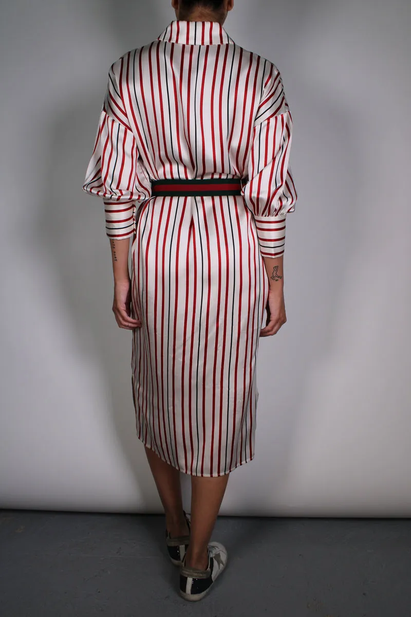 ANINE BING Vestido Camisero Seda