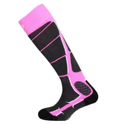 Calcetines de esquí Monnet lanoso de seda (Pink)