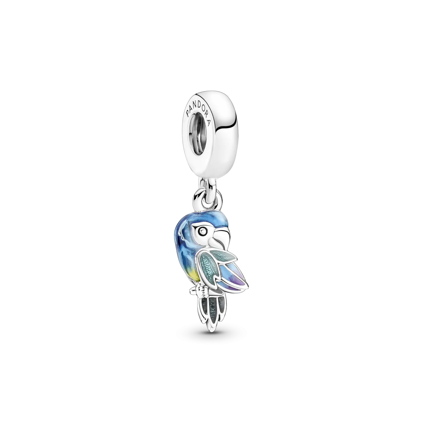 Charm Colgante Pandora plata de ley Loro Jungla del Paraíso 791679C01