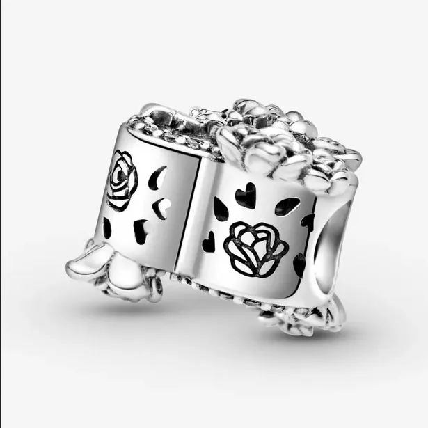 Charm Corazón Abierto y Flores Rosas 799281C01