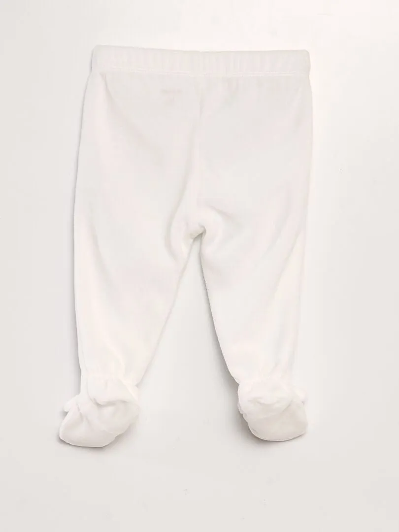 CONJUNTO DE PIJAMA DE TERCIOPELO  AZUL