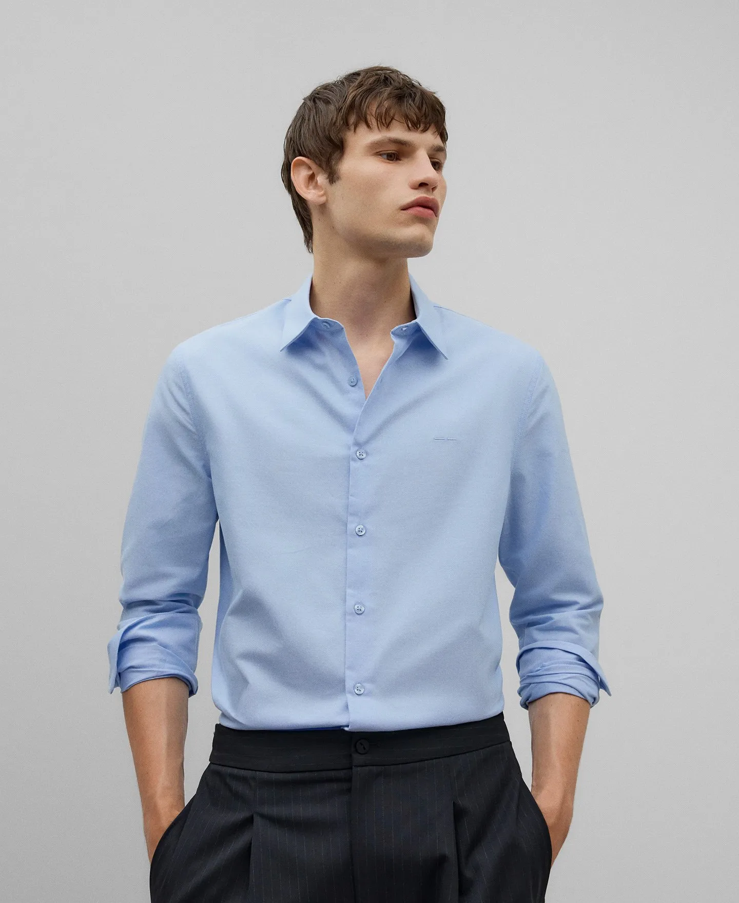 Cotton Oxford shirt man