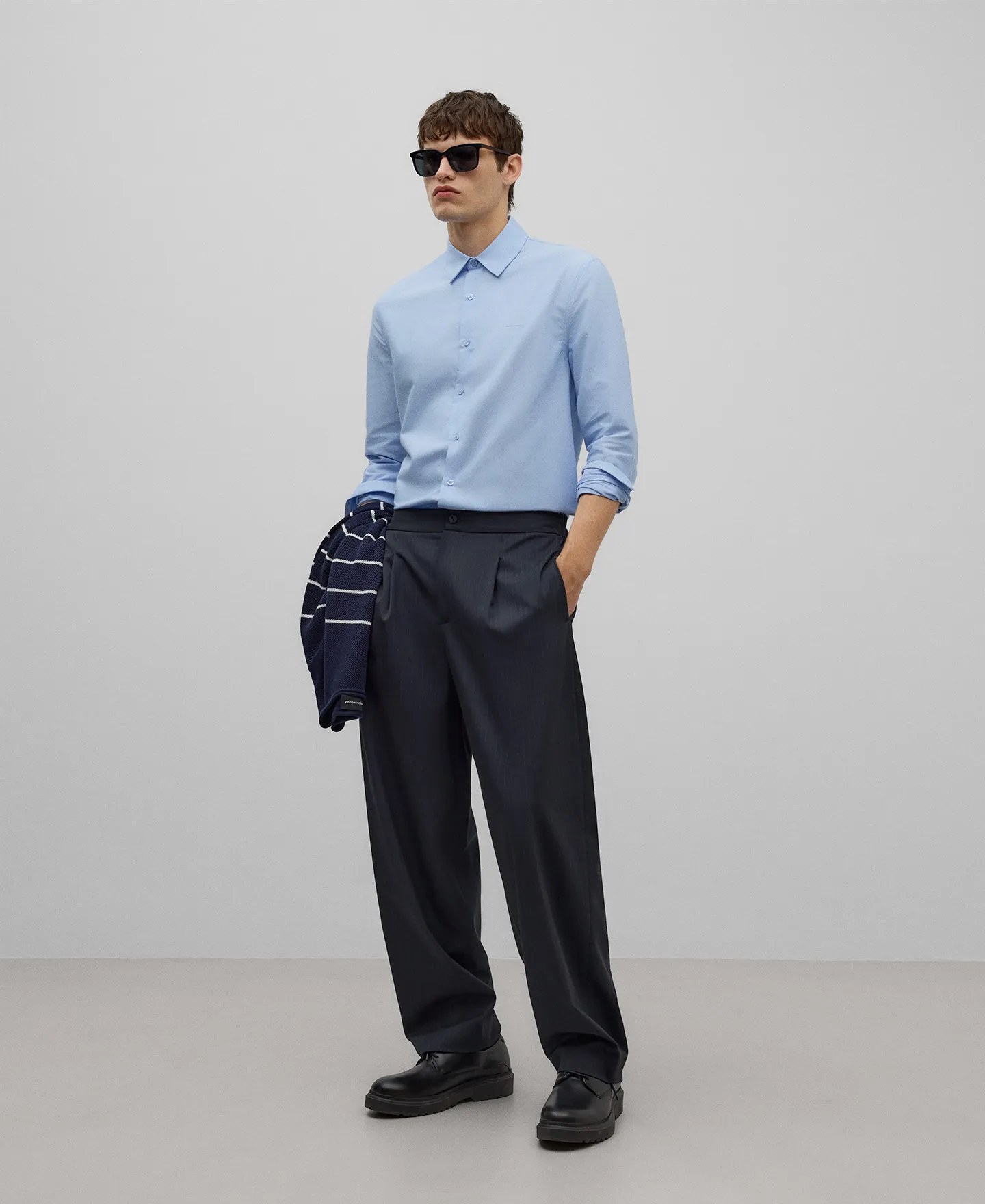 Cotton Oxford shirt man