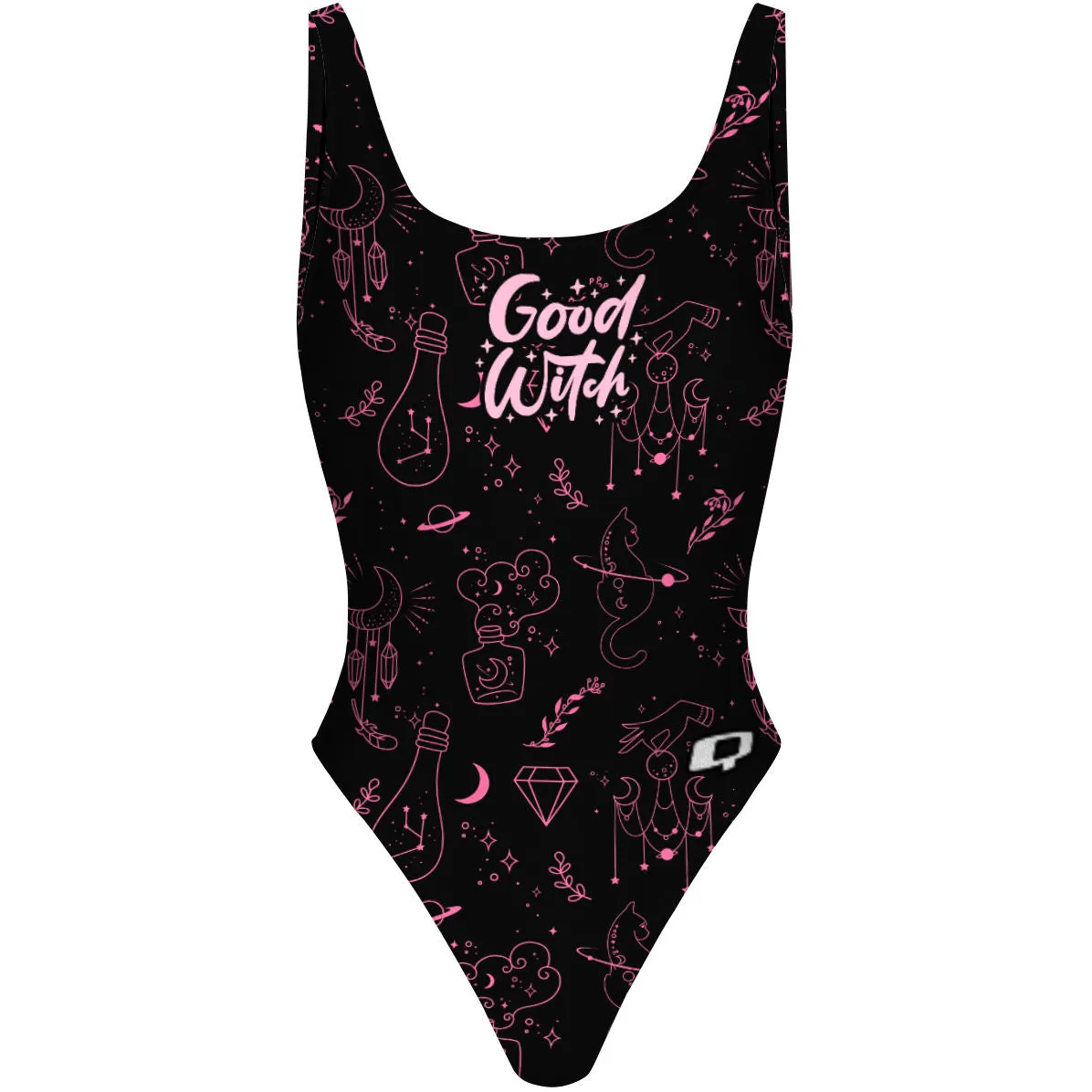 GOOD WITCH  HIGH HIP ONE PIECE SWIMSUIT