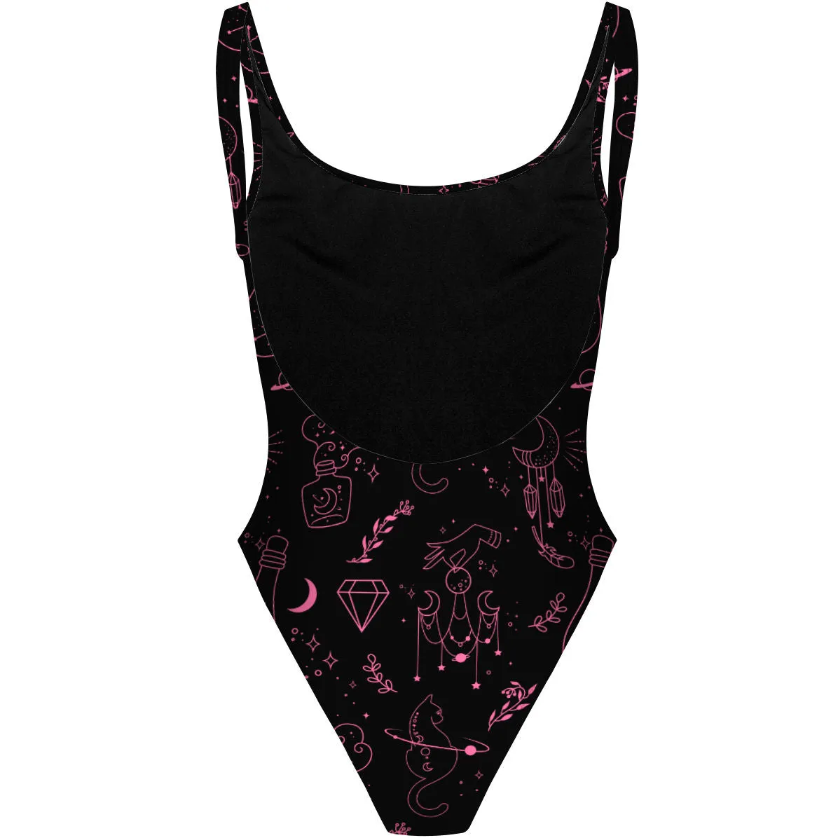 GOOD WITCH  HIGH HIP ONE PIECE SWIMSUIT
