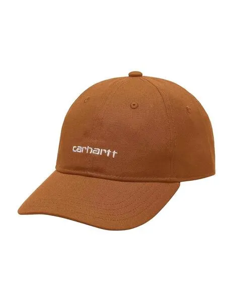 GORRA CARHARTT CANVAS SCRIPT  DEEP H BROWN/BLACK