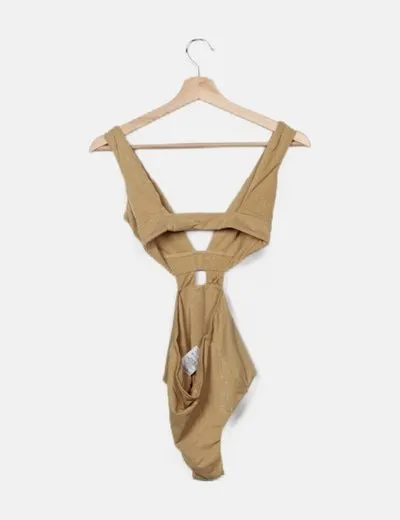 Maria Body cut out dorado lúrex