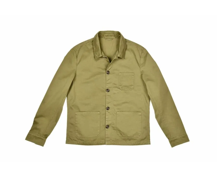 MEN'S LIGHT KHAKI COTTON JACKET  FÉLICIEN