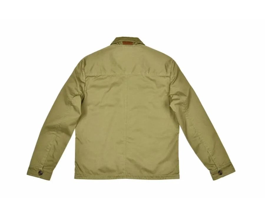 MEN'S LIGHT KHAKI COTTON JACKET  FÉLICIEN