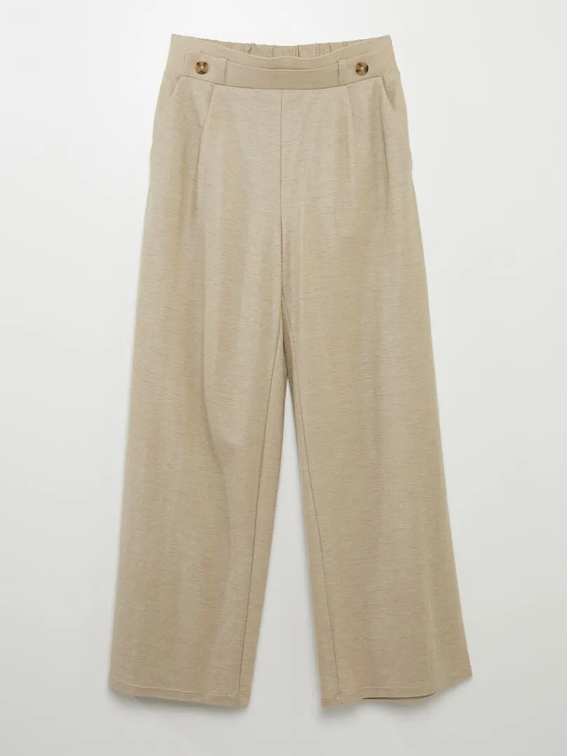 PANTALóN ANCHO 'JDY'  BEIGE