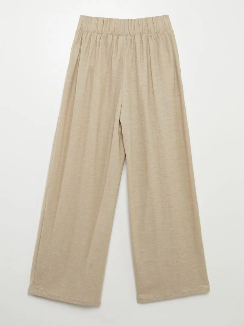 PANTALóN ANCHO 'JDY'  BEIGE