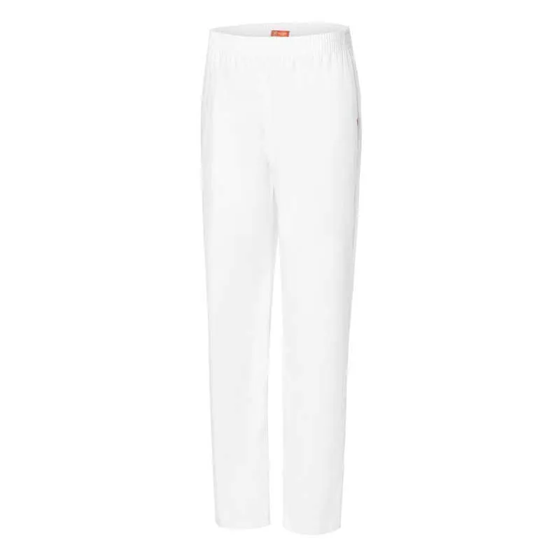 PANTALóN LABORAL BLANCO CON GOMA Y BOLSILLOS CROSSOVER  ROGER