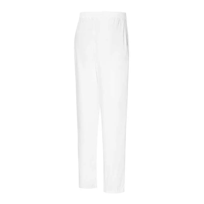 PANTALóN LABORAL BLANCO CON GOMA Y BOLSILLOS CROSSOVER  ROGER