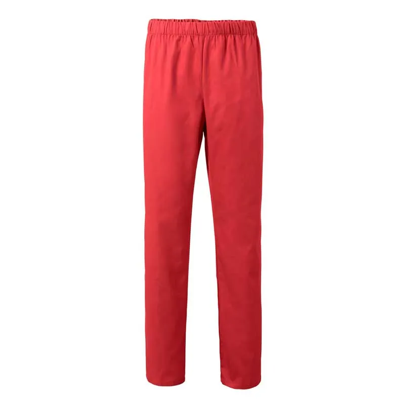 PANTALóN PIJAMA LABORAL CON GOMA ROJO CORAL  VELILLA