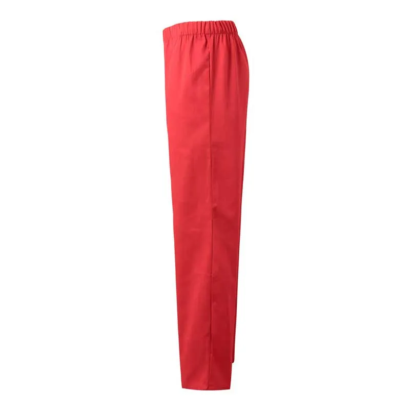 PANTALóN PIJAMA LABORAL CON GOMA ROJO CORAL  VELILLA