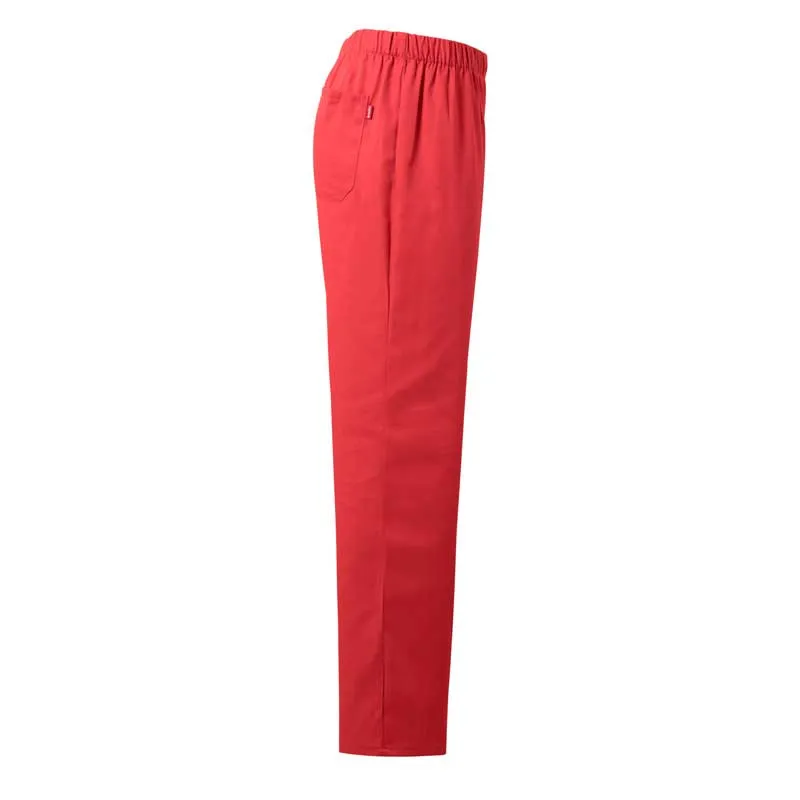 PANTALóN PIJAMA LABORAL CON GOMA ROJO CORAL  VELILLA