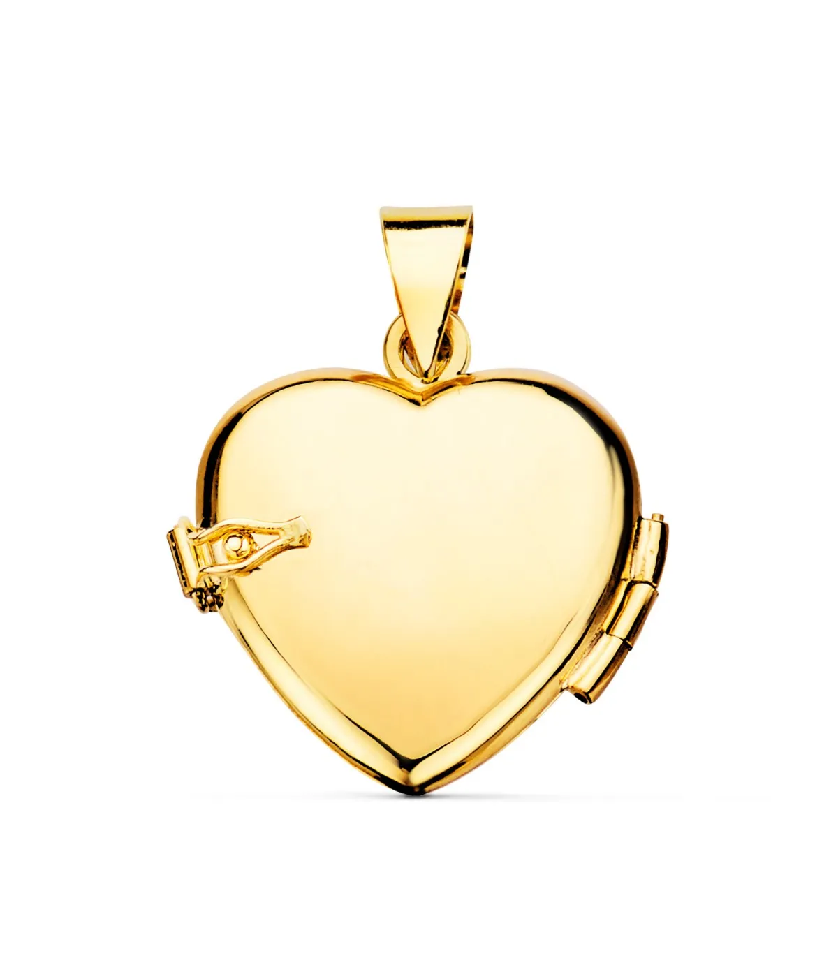 Pendentif porte photo Coeur Or 18 K 20 MM