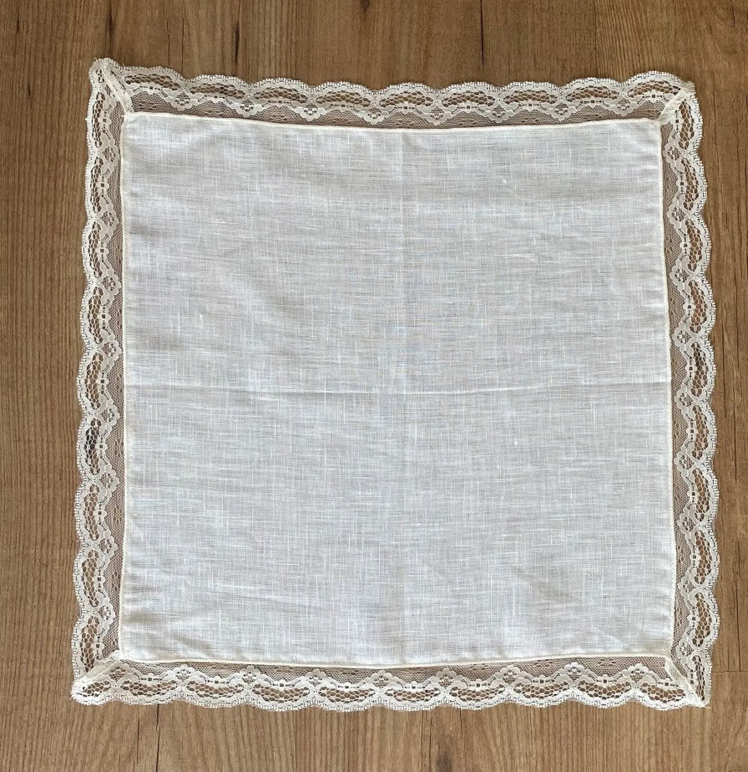Personalized christening handkerchief or towel.