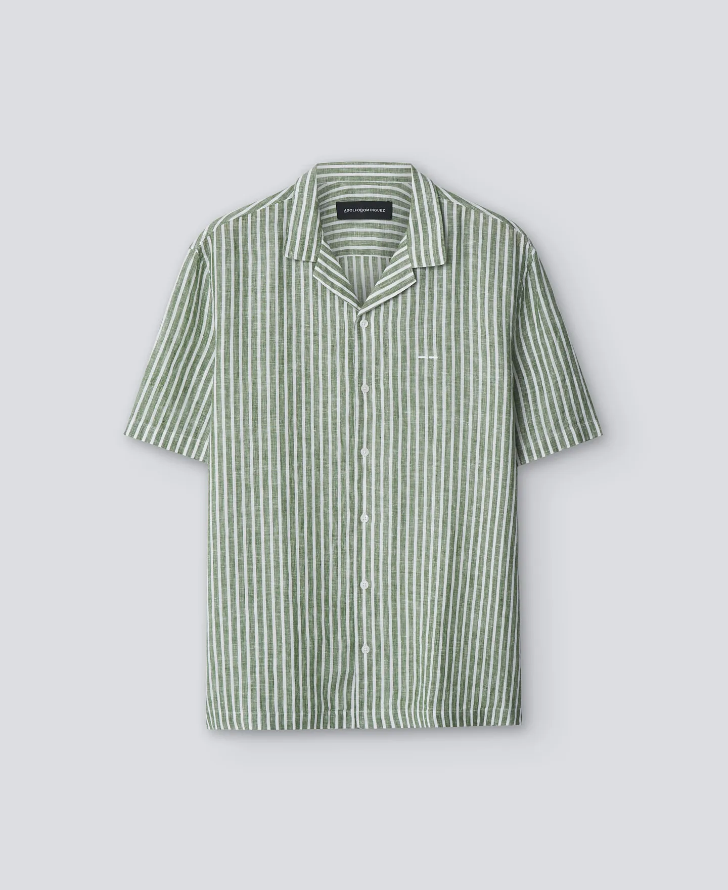 Striped linen shirt man