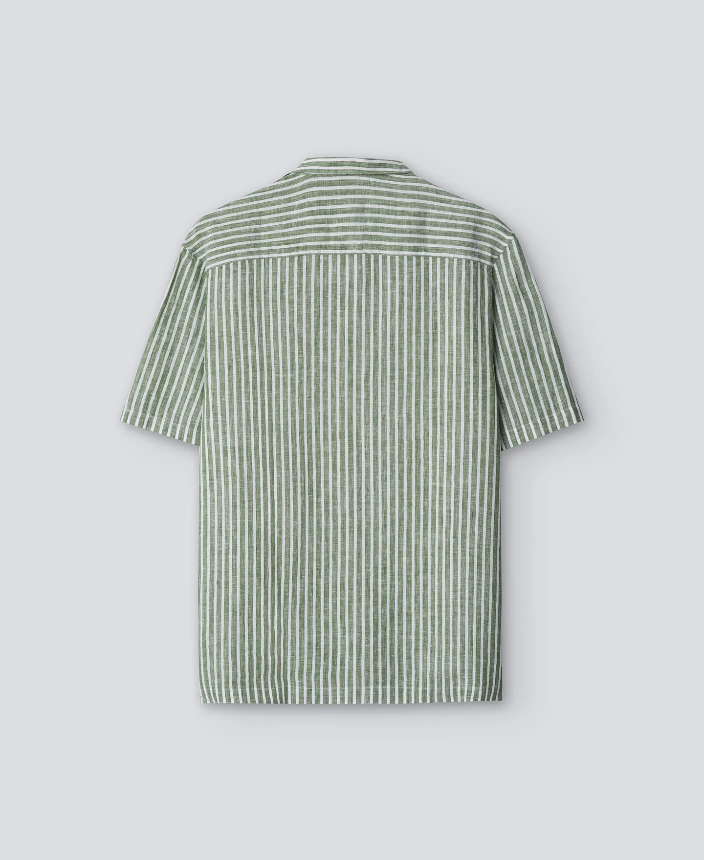 Striped linen shirt man