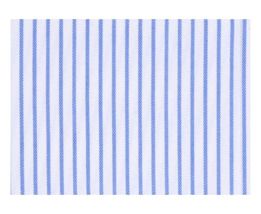 WHITE SHIRT WITH BLUE STRIPES  GEOFFROY