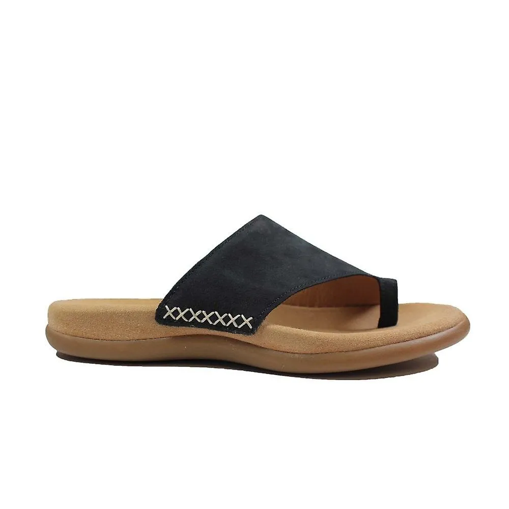 Women's Gabor Lanzarote | Navy Nubuck | Womens Mule Sandals