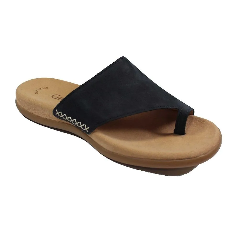 Women's Gabor Lanzarote | Navy Nubuck | Womens Mule Sandals